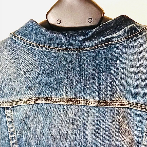Lane Bryant Dark Blue Denim Vest size 18 - Picture 6 of 6